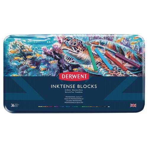 Derwent Inktense store Blocks 24pc Professional Quality Ink Blocks